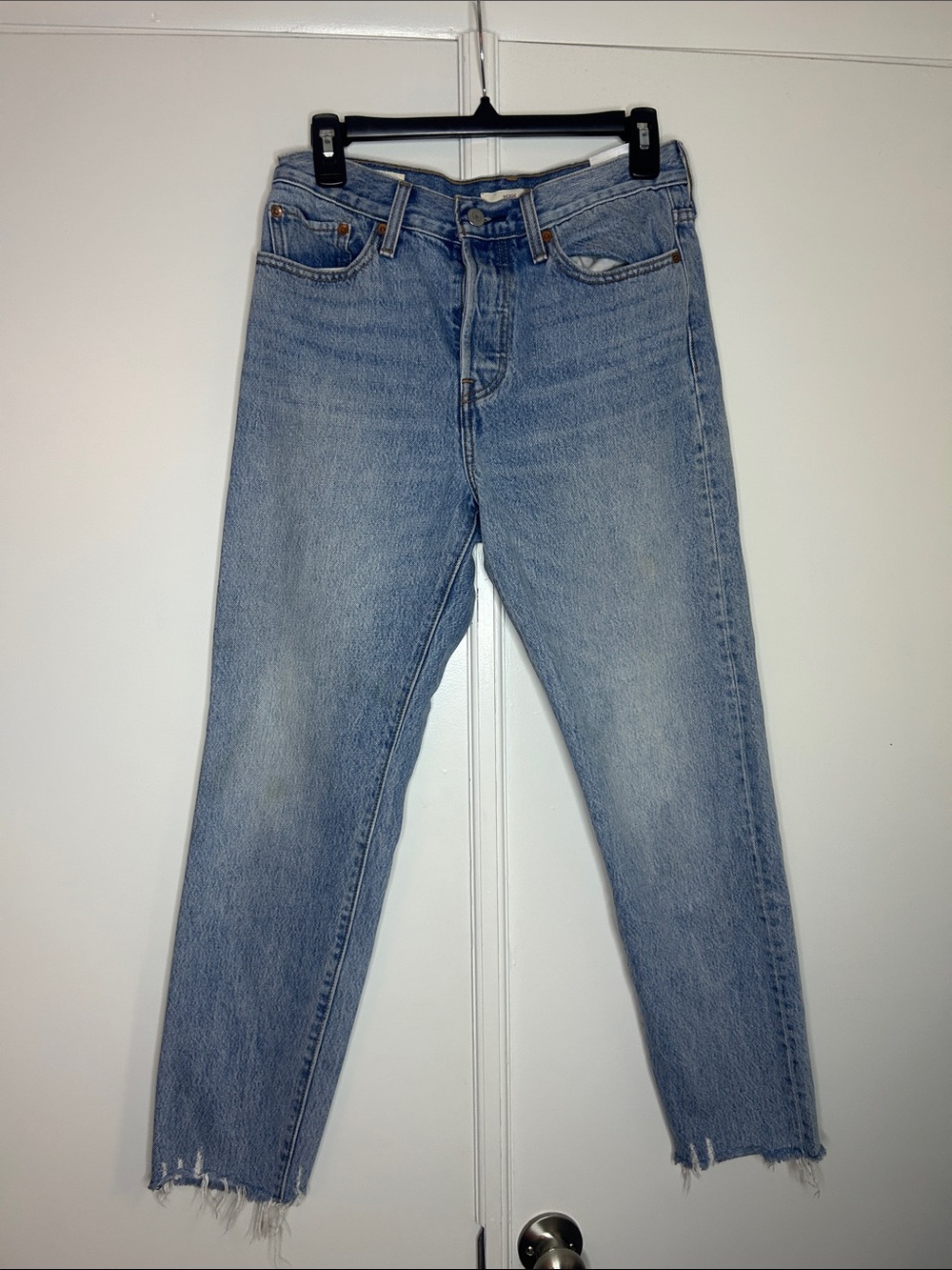 Levi's Wedgie Jean - Raw Hem - Light Wash - Picture 2 of 9
